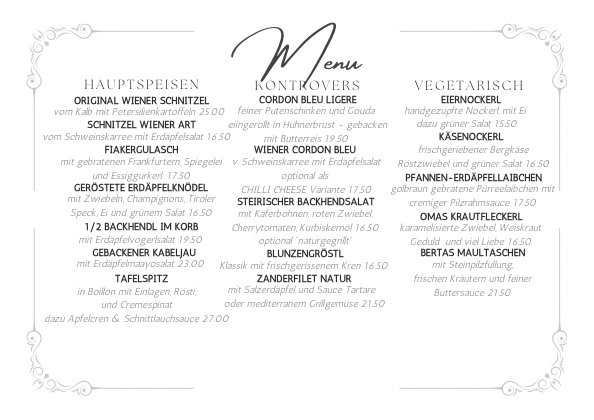 Schrammelbeisl - Das Restaurant