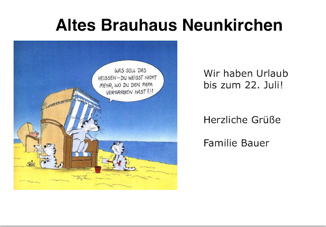 Altes Brauhaus Neunkirchen - Gastronomie und Hotellerie