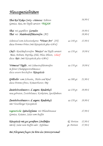 Opinii despre s' Time Out Restaurant în Dornbirn - Gastronomie und Hotellerie