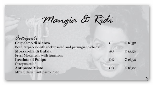 Opinii despre Osteria Mangia e Ridi în Wien - Gastronomie und Hotellerie