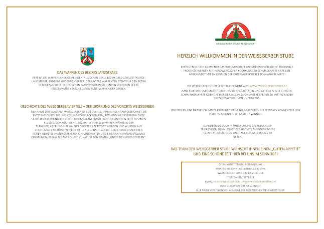 Weißgerber Stube - Gastronomie und Hotellerie