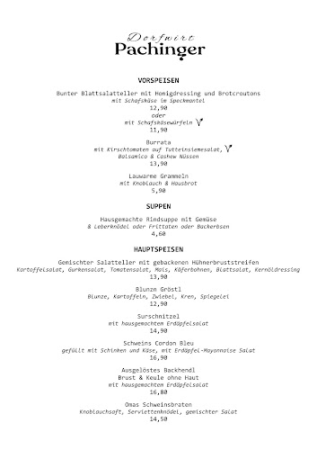 Opinii despre Dorfwirt Pachinger în Eisenstadt - Gastronomie und Hotellerie