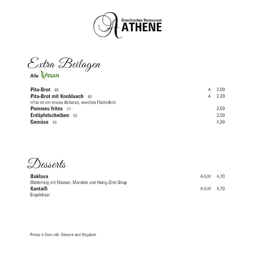 Restaurant Athene - Gastronomie und Hotellerie