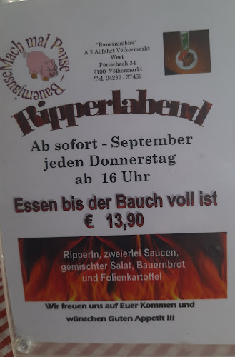 Opinii despre Bauernimbiss Völkermarkt în Völkermarkt - Gastronomie und Hotellerie