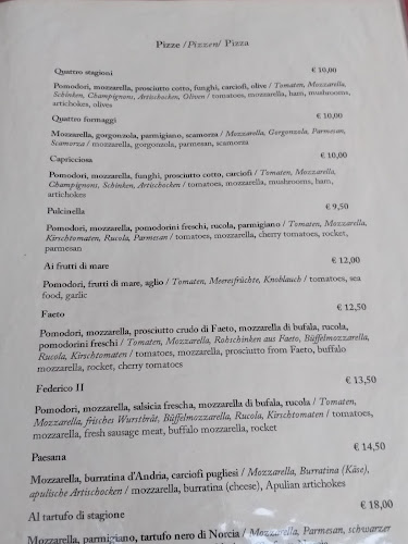 Trattoria - Pizzería "Federico II" - Gastronomie und Hotellerie