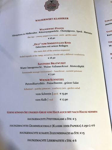 Paul's Steak Stubn im Walserwirt - Wals