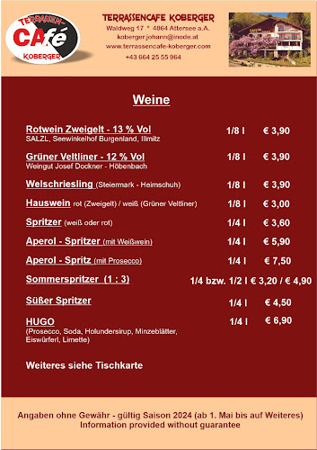 Opinii despre Terrassencafe Koberger în Attersee am Attersee - Gastronomie und Hotellerie