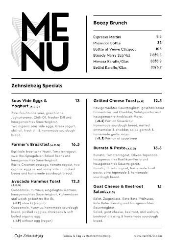 Comentarii opinii despre Café Zehnsiebzig