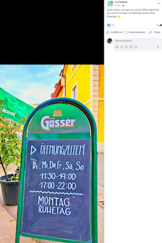 Opinii despre La Fontana în Eisenerz - Gastronomie und Hotellerie