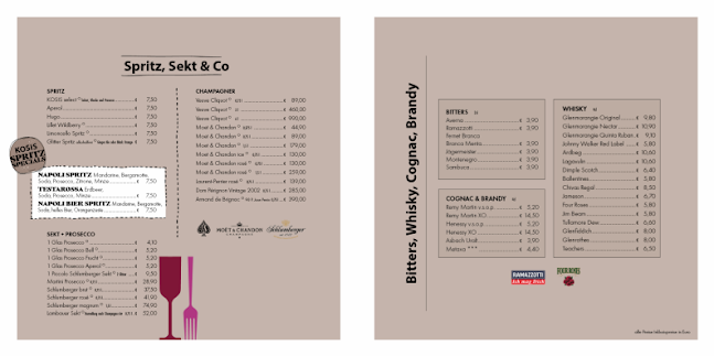 KOSIS Fun Food Bar - Gastronomie und Hotellerie