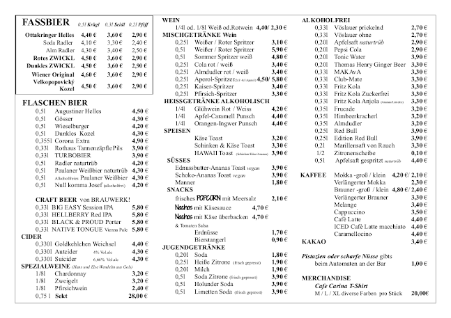 Opinii despre Café Carina în Wien - Gastronomie und Hotellerie