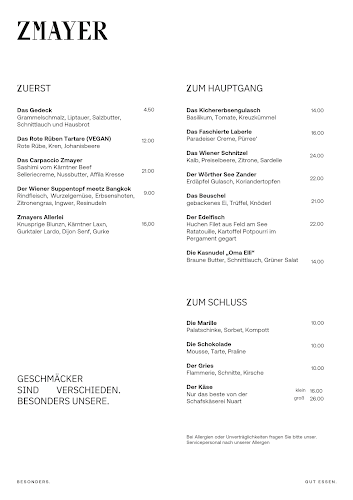 ZMAYER - das Wirtshaus im Hotel Parks