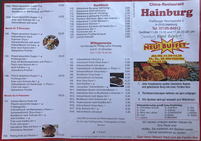 China-Restaurant Hainburg Hu Xiao Juan - Hainburg an der Donau