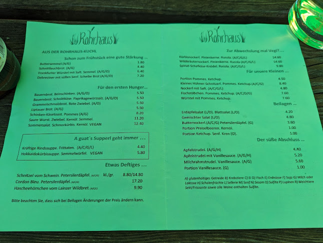 Rasthaus Rohrhaus - Gastronomie und Hotellerie