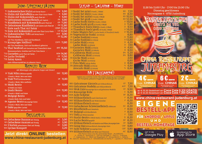 Opinii despre China-Restaurant Judenburg în Judenburg - Gastronomie und Hotellerie