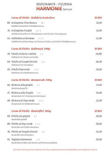 Ristorante Pizzeria - Harmonie Genuss - Götzis