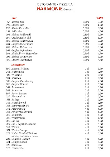 Ristorante Pizzeria - Harmonie Genuss