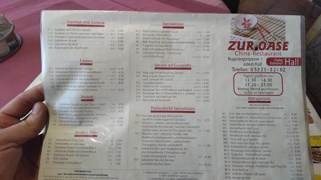 Opinii despre Zur Oase în Hall in Tirol - Gastronomie und Hotellerie