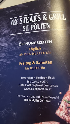 Opinii despre OX AMERICAN BAR & GRILL ST PÖLTEN în St. Pölten - Gastronomie und Hotellerie