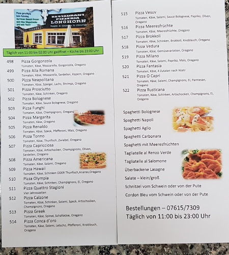 Longhorn Restaurant Pizzeria Wegscheider