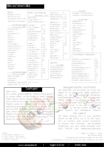 Opinii despre URBAN BROS. PIZZA & CO. în Wien - Gastronomie und Hotellerie