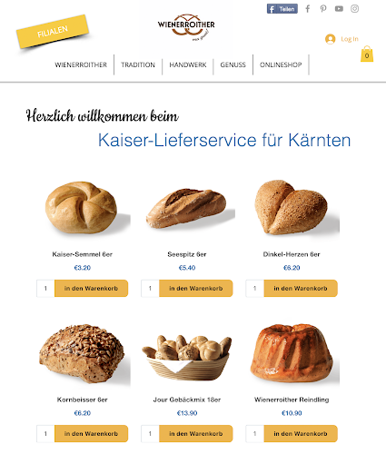 Bäckerei Wienerroither Lidmanskygasse - Gastronomie und Hotellerie