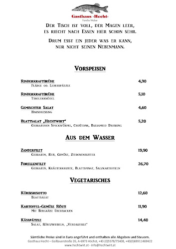 Gasthaus Hecht - Gastronomie und Hotellerie