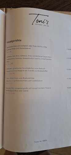 Opinii despre Toni's Restaurant în Telfs - Gastronomie und Hotellerie