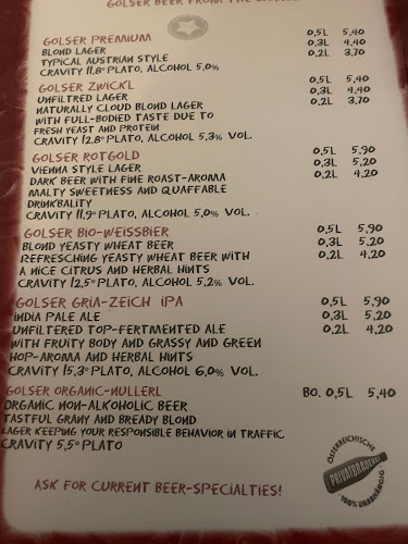 Golser Bier & Wein Bar - In der Riemergasse