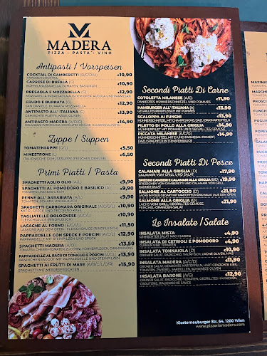Opinii despre Pizzeria Madera în Wien - Gastronomie und Hotellerie