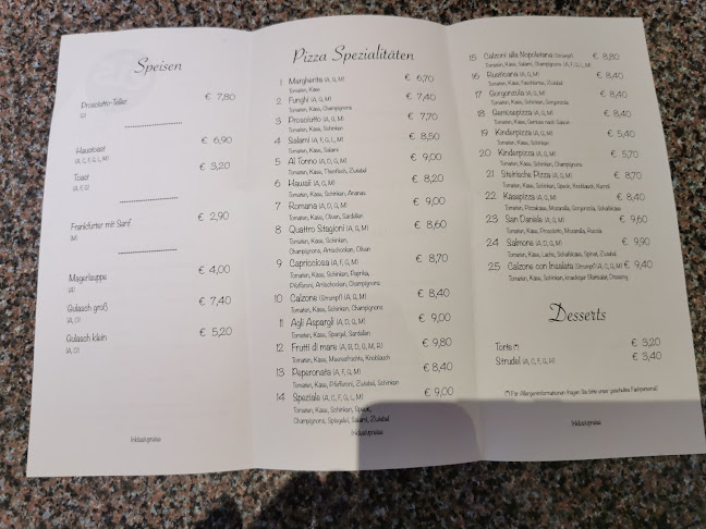 Opinii despre Pizzeria Draxler în Wildon - Gastronomie und Hotellerie