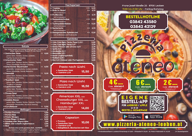 Opinii despre Pizzeria Ateneo în Leoben - Gastronomie und Hotellerie