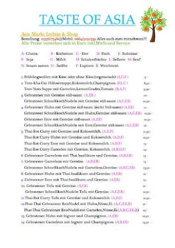 Taste Of Asia - Gastronomie und Hotellerie