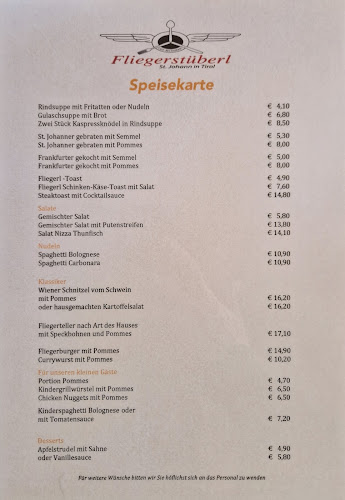 Opinii despre Fliegerstüberl St. Johann in Tirol în St. Johann in Tirol - Gastronomie und Hotellerie