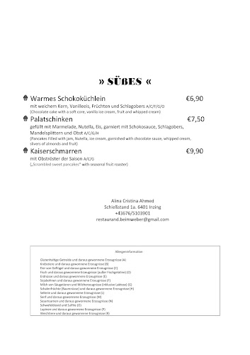 Restaurant beim Weber - Inzing