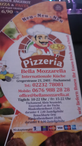 Opinii despre Pizzeria Bella Mozzarella în Fischamend - Gastronomie und Hotellerie