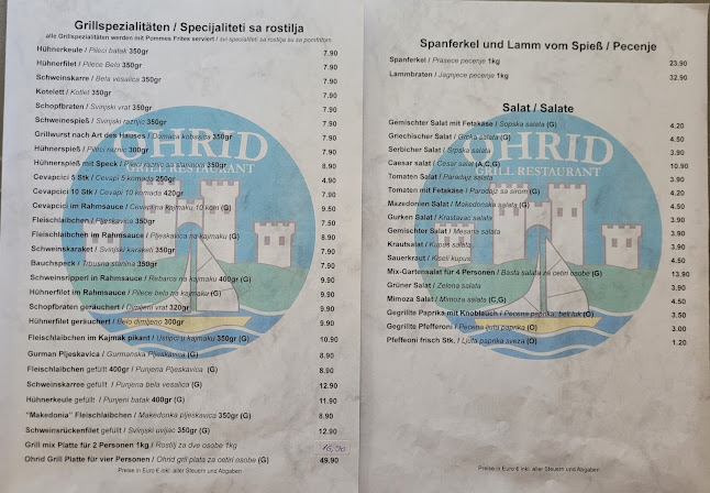 Opinii despre Grill Restaurant OHRID în Wien - Gastronomie und Hotellerie