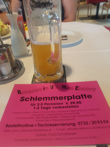 Opinii despre Restaurant im Volkshaus Ebelsberg în Linz - Gastronomie und Hotellerie
