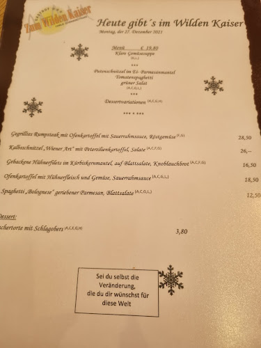Opinii despre Gasthof Zum Wilden Kaiser - Schönberg KG în Scheffau am Wilden Kaiser - Gastronomie und Hotellerie