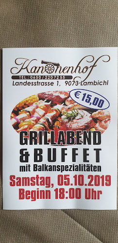 Opinii despre Restaurant Kanonenhof "Alpe-Adria-Spezialitäten" în Lambichl - Gastronomie und Hotellerie