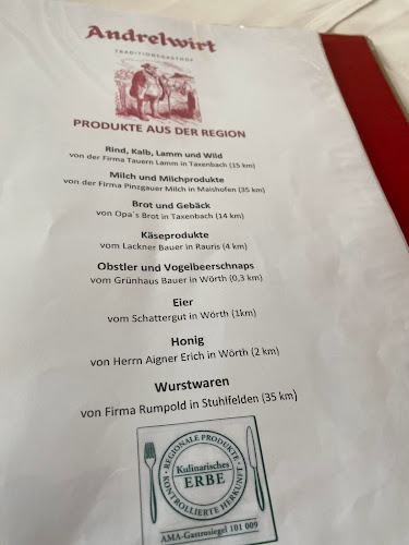 Opinii despre Gasthof Andrelwirt în Rauris - Gastronomie und Hotellerie