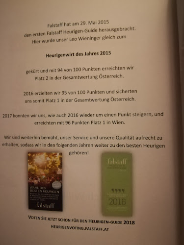 Opinii despre Heuriger Wieninger în Wien - Gastronomie und Hotellerie