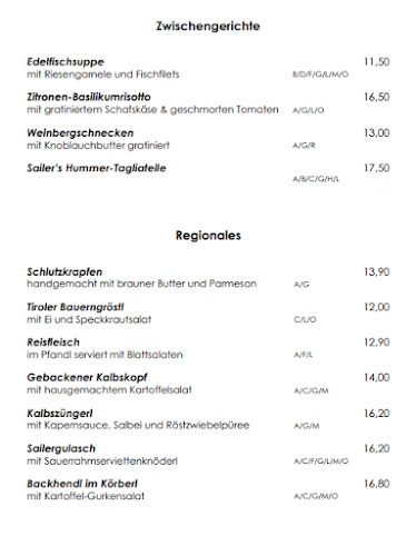 Restaurant Sailer - Innsbruck