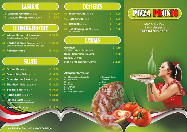 Opinii despre Pizza Pronto în Spittal an der Drau - Gastronomie und Hotellerie